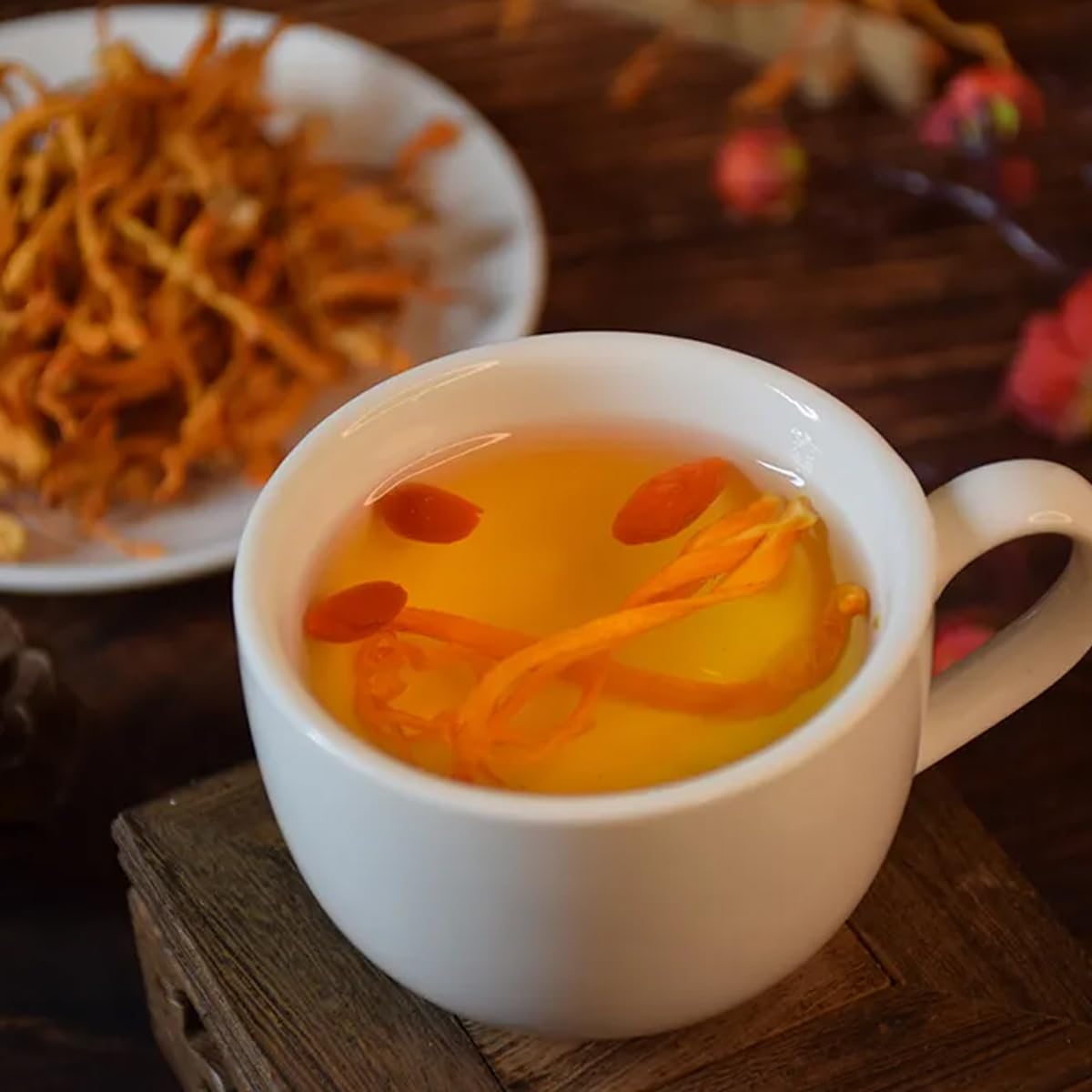 6oz-qianpinhui-cordyceps-flower-whole-dried-mushroom---boost-energy-reduce-fatigue-ideal-for-soup-cooking-cooling-tea-making-4