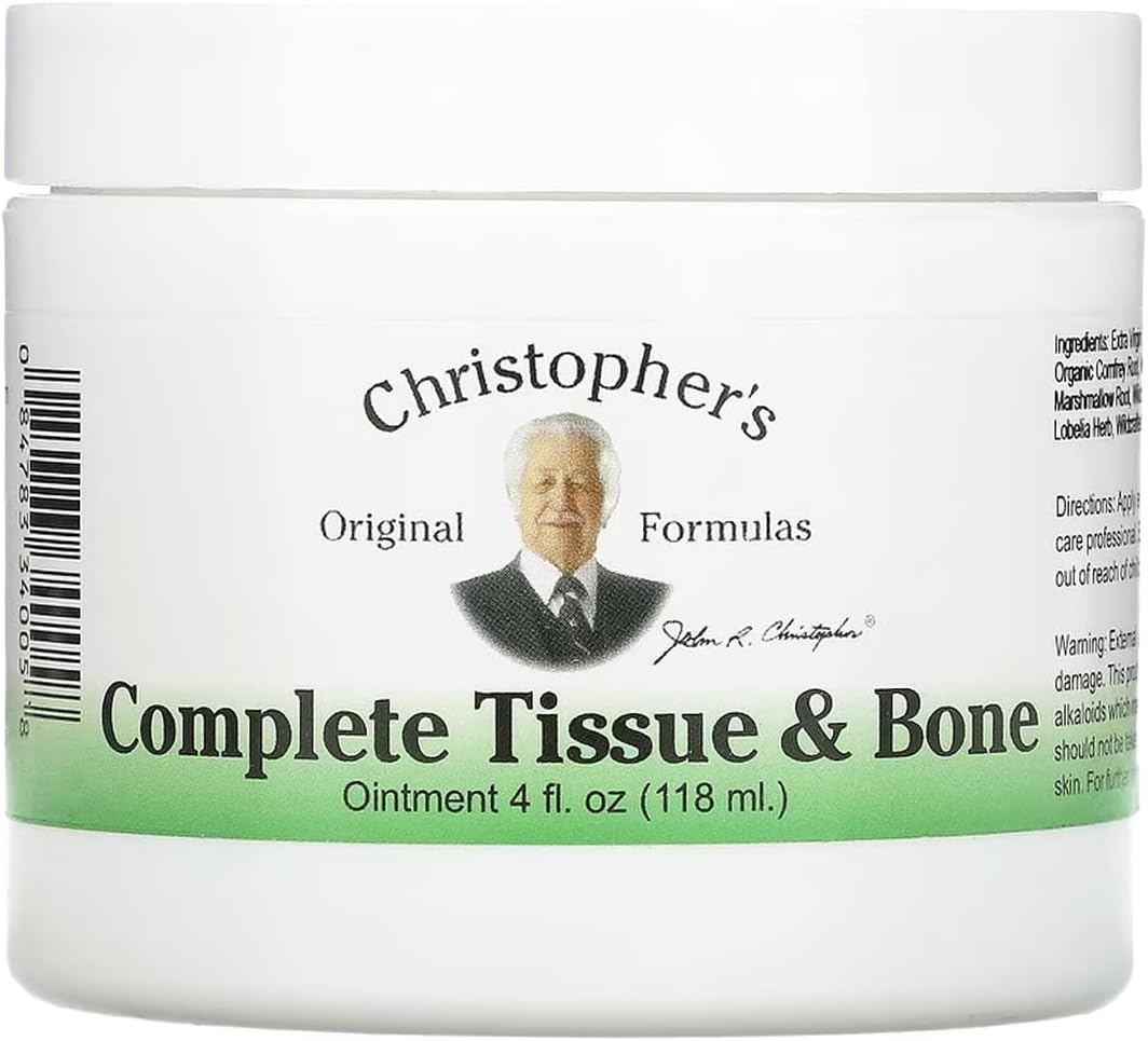 Complete Tissue and Bone Ointment by Dr. Christopher's Formula - 4 Ounce Jar - Espot.com.au