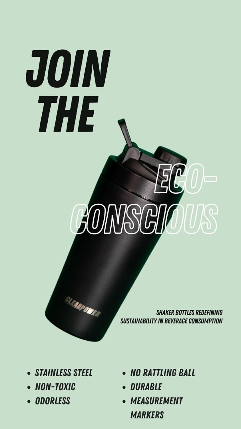 stainless-steel-shaker-bottle-for-protein-shakes-smoothies-and-coffee-odor-resistant-bpa-free-lid-matte-black-2