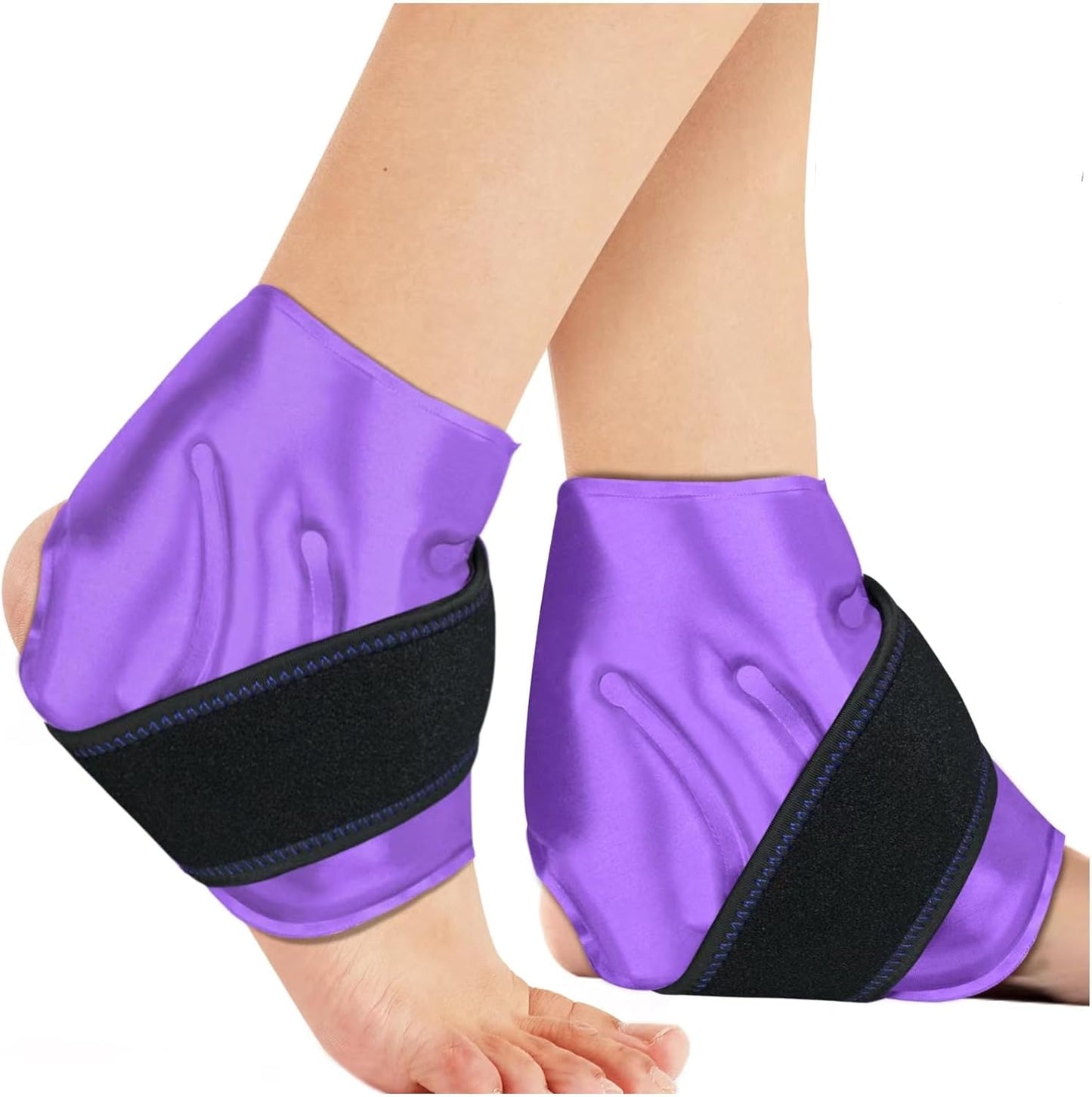 Ankle Ice Pack Wrap for Swelling and Pain Relief - Reusable Cold Compress Therapy for Ankle Injuries, Sprains, Achilles, Tendonitis, Plantar Fasciitis - AiricePac 2 - Espot.com.au