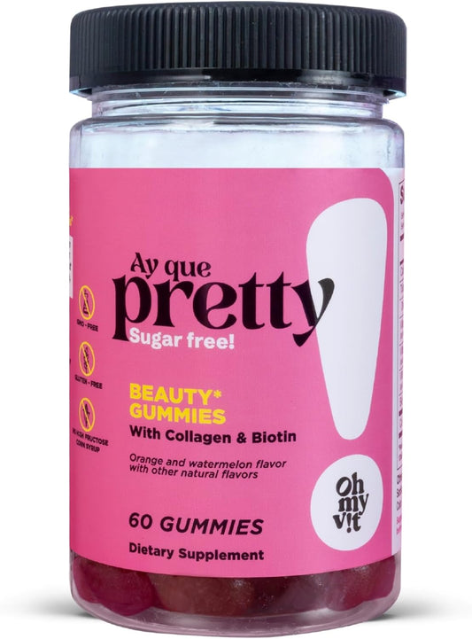 pretty-gummy-hair-skin-and-nails-supplement-with-biotin-collagen---orangewatermelon-flavor---60-count---adults-1