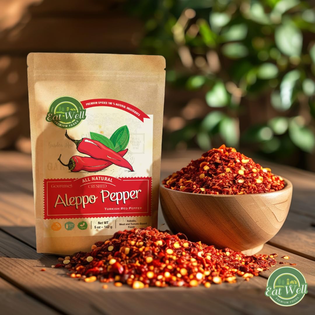 5oz-aleppo-pepper-flakes---turkish-red-crushed-chili-pepper---halaby-maras-medium-hot---100-natural-spices-4