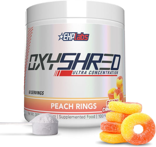ehp-labs-oxyshred-peach-candy-rings-pre-workout-powder---energy-boost-drink-with-l-glutamine-acetyl-l-carnitine-60-servings-1