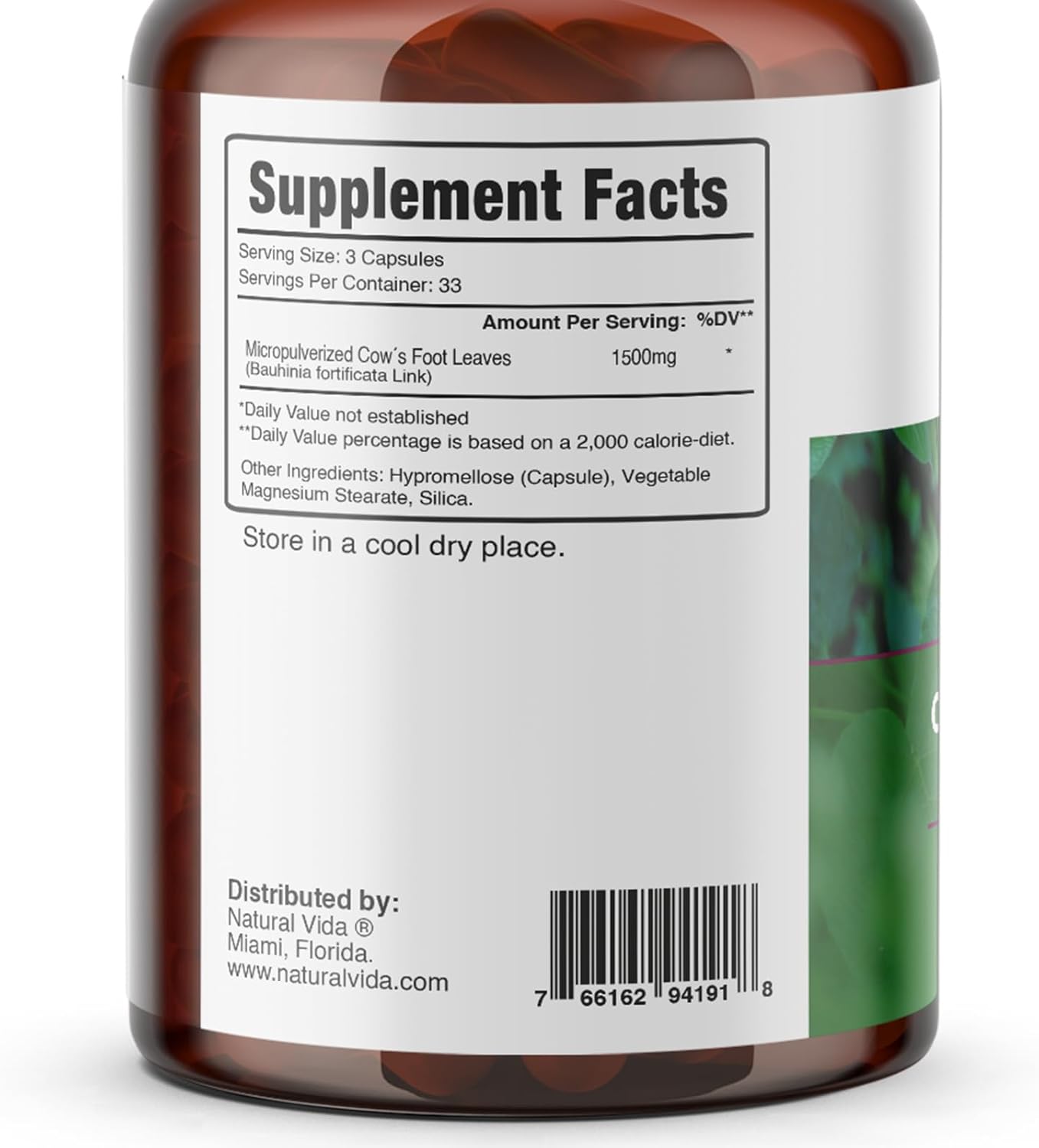 organic-vida-cows-foot-pata-de-vaca-extract-1500mg---200-veg-capsules---herbal-cows-foot-dietary-supplement-2