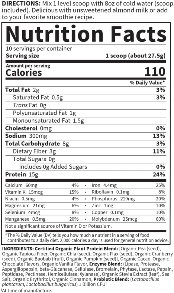 organic-plant-protein-smooth-chocolate-powder---vegan-gluten-free-shake-with-probiotics---15g-protein-10-servings-4