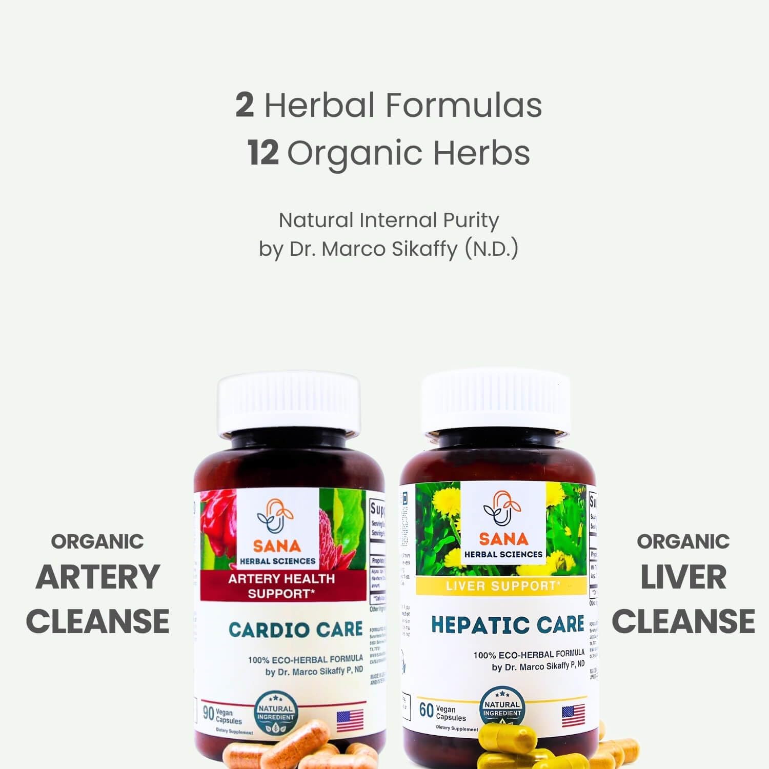 Dr. Sikaffy's All-Natural Artery Plaque Remover and Liver Cleanse for Detox and Repair by Sana Herbal - Espot.com.au