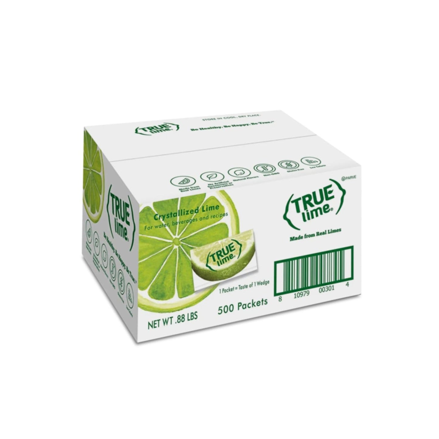Bulk Pack of True Citrus TRUE LIME Water Enhancer - 0.03oz Packets, 500 Count | Zero Calorie Unsweetened Flavoring for Water & Recipes | Made with Real Limes | Flavor Packets - Espot.com.au