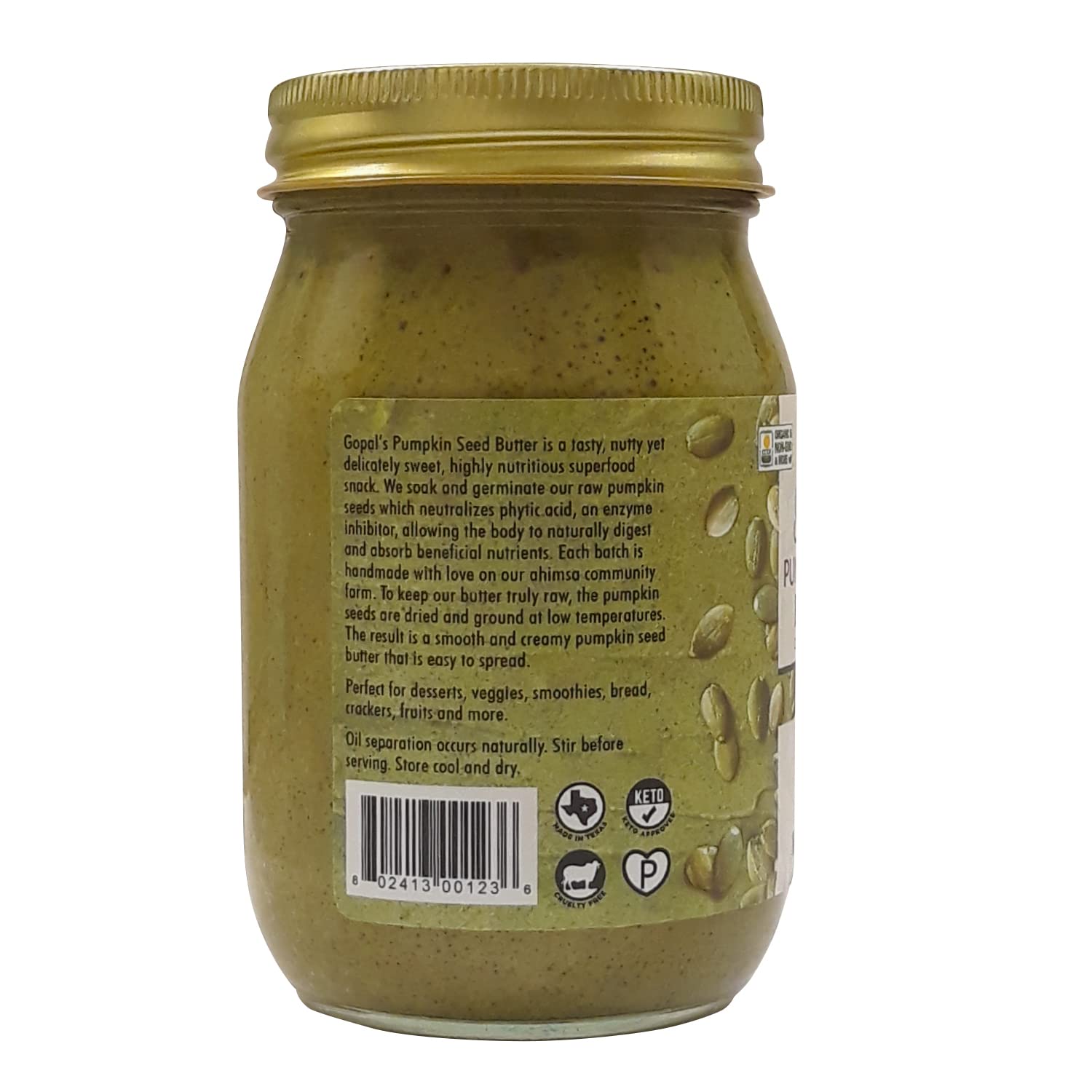 organic-raw-pumpkin-seed-butter---gopals-sprouted-unsalted-gluten-free---16-ounces-3