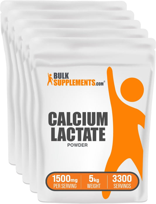high-quality-calcium-lactate-powder---calcium-supplement-food-grade-calcium-lactate---1500mg-per-serving-200mg-calcium---5kg-11-lbs-pack-of-5---bulksupplements-1