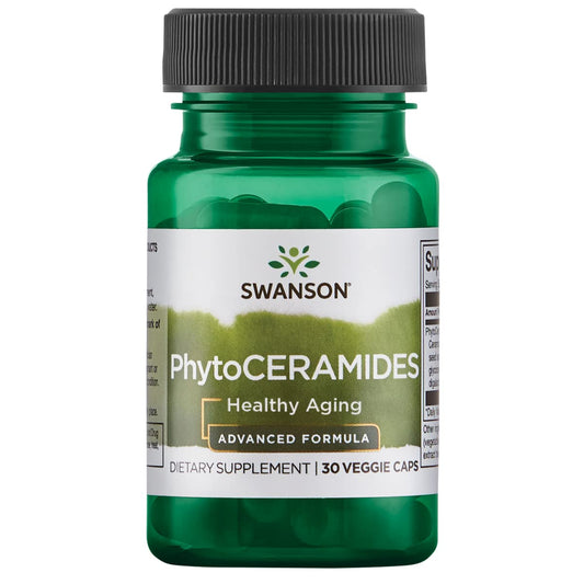 Swanson Advanced Phytoceramides 30mg 30 Vegetarian Capsules for Healthy Skin & Anti-Aging Support - Espot.com.au