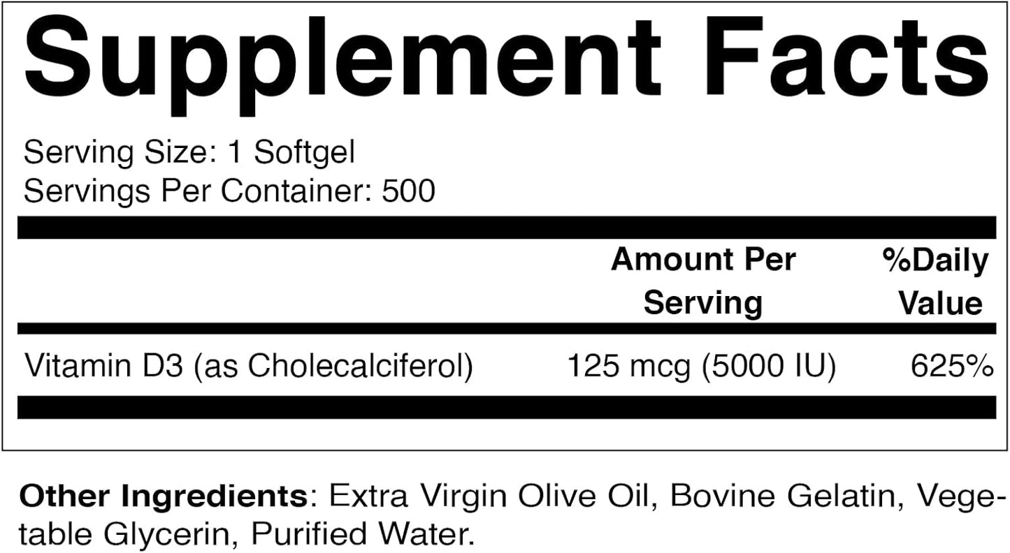 500-softgels-of-vitamatic-vitamin-d3-5000-iu-125-mcg-for-healthy-muscles-immune-system---non-gmo-gluten-free---olive-oil-based---cold-pressed-mini-softgels---500-days-supply-2
