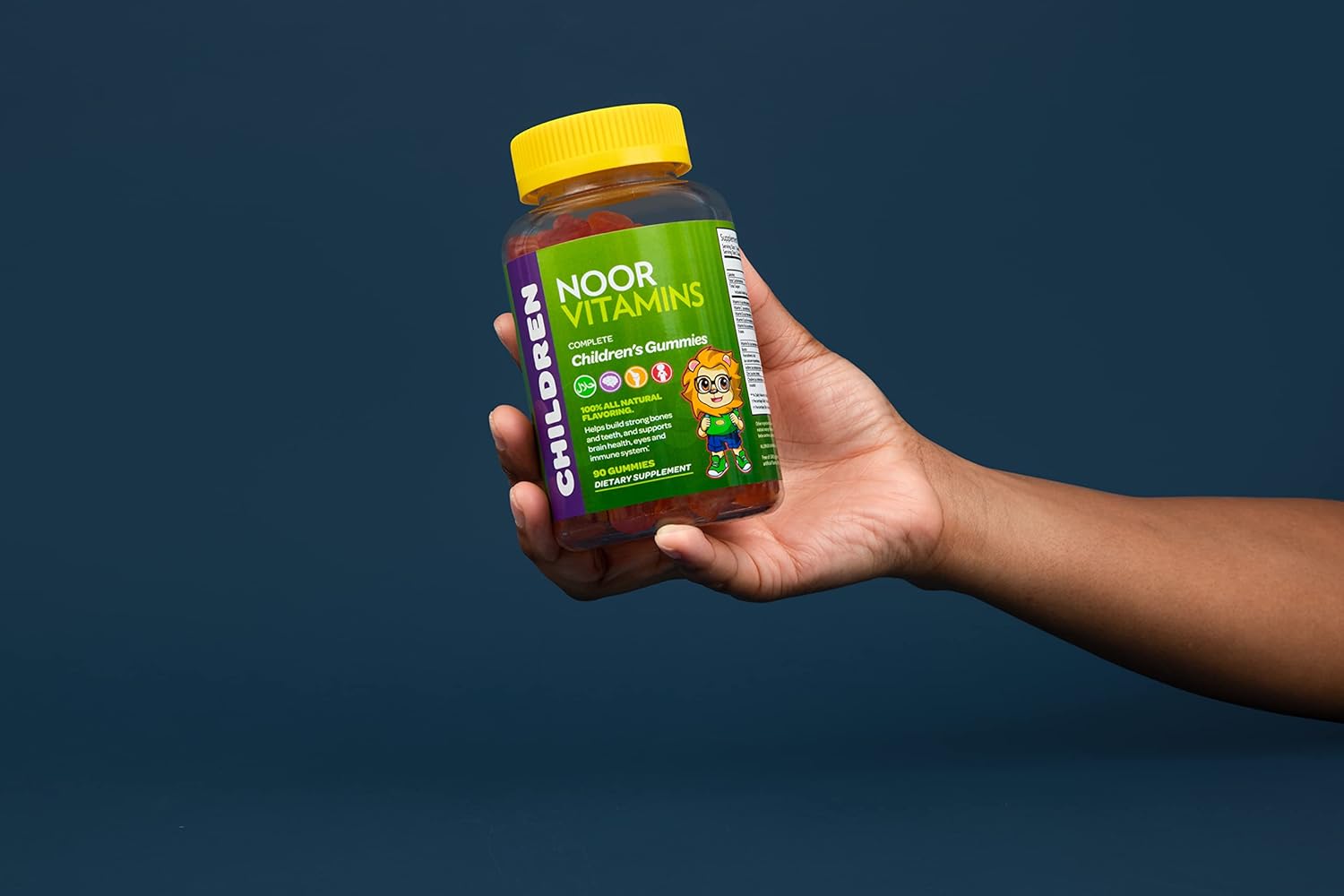 noor-vitamins-kids-halal-multivitamin-gummies---immunity-support-with-vitamin-c-d3-zinc-b6-b12---non-gmo---90-count-7