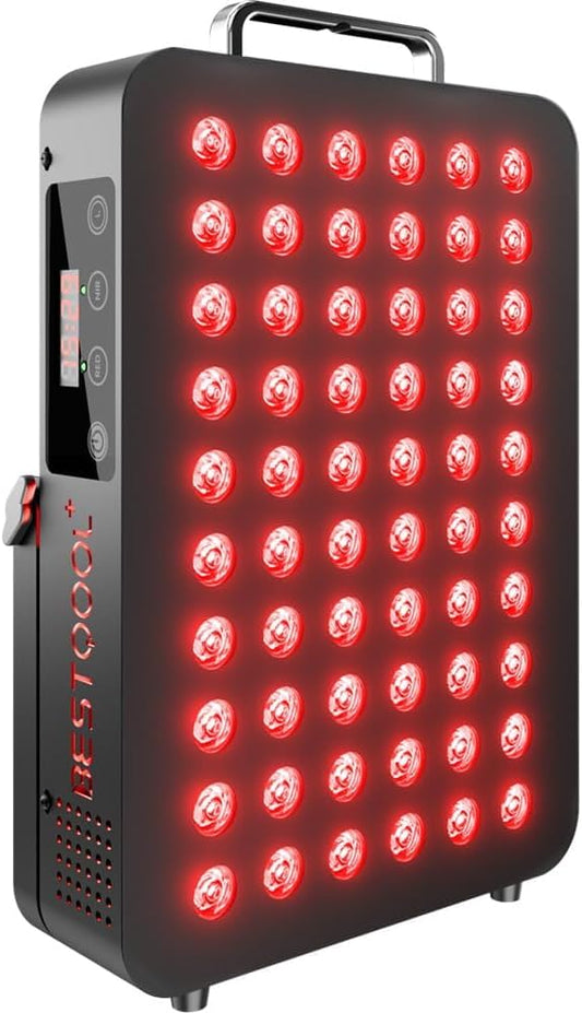 dual-chip-red-light-therapy-device-for-body-face---clinical-grade-led-with-near-infrared-light-660nm-850nm-high-power-panel---improve-sleep-skin-health---105w-black-60-1