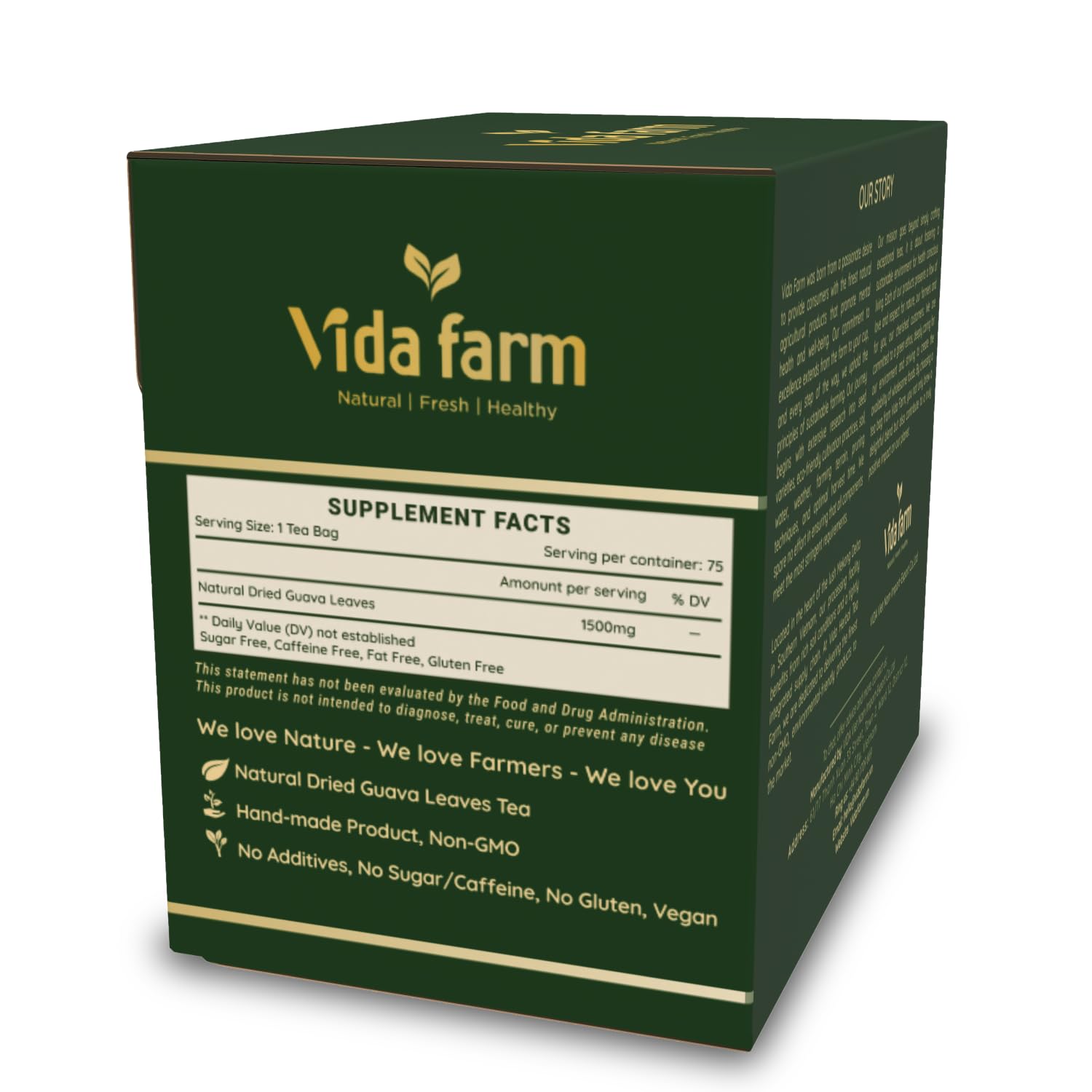 organic-guava-leaf-tea-bags---75-bags-of-handpicked-dried-guava-leaves---zero-sugar-non-gmo-caffeine-free-gluten-free---vegan-friendly-tea-2