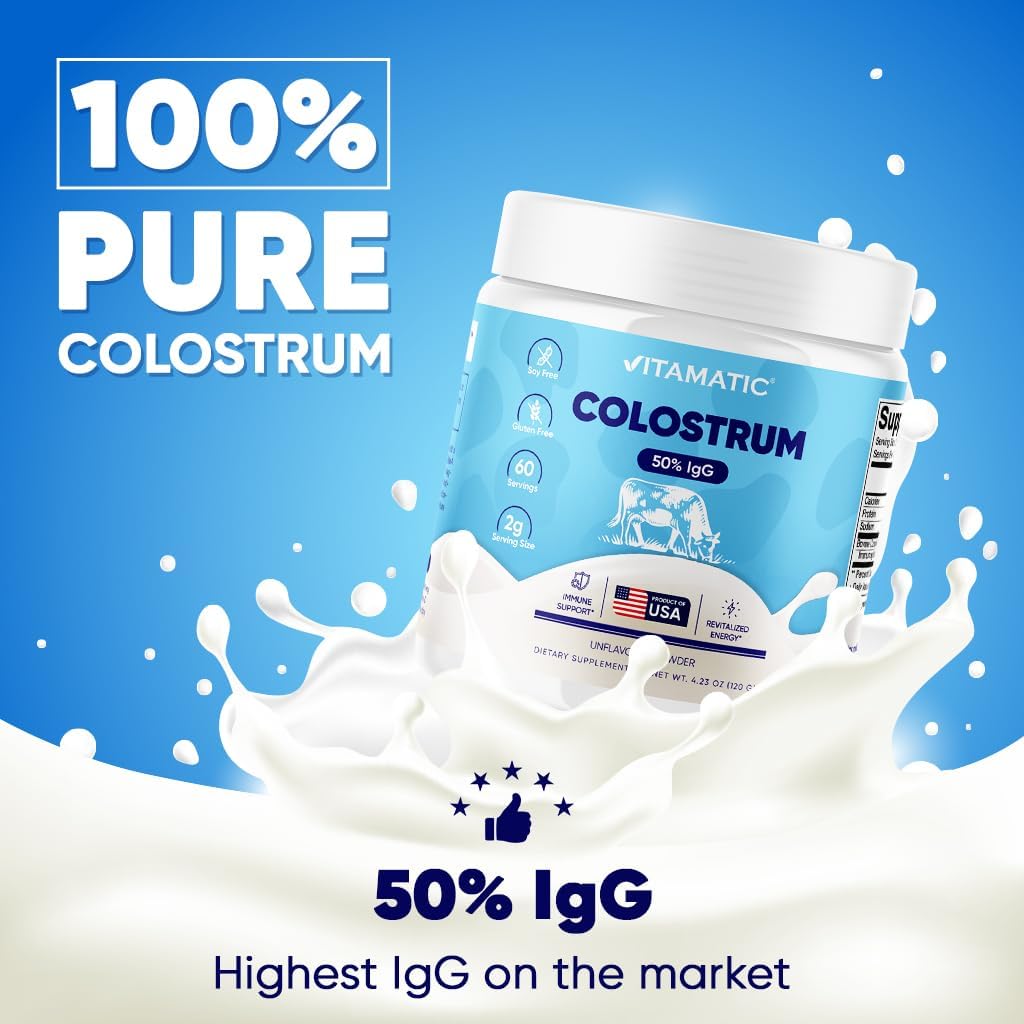 high-igg-bovine-colostrum-powder-for-gut-health-hair-growth-beauty-immune-support---unflavored-supplement-with-60-servings---easy-to-mix-formula-for-muscle-recovery-5