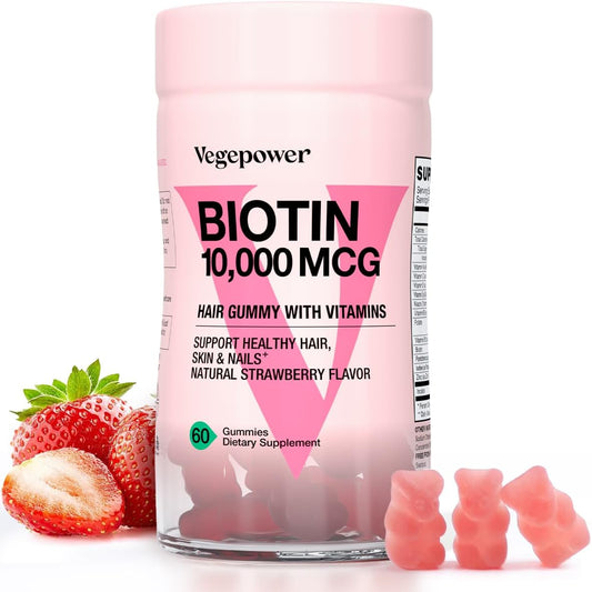 vegan-hair-growth-gummies-with-biotin-10000mcg-for-healthy-hair-skin-nails---non-gmo-supplement-for-women-and-men---strawberry-flavor---60-bears-1