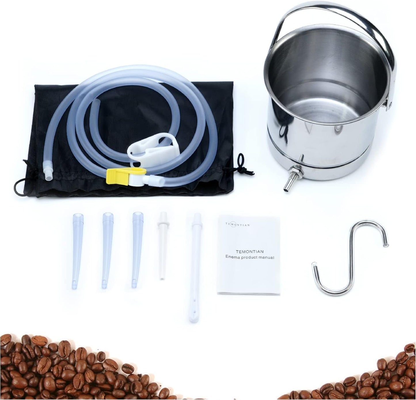 stainless-steel-enema-kit-for-colon-cleansing-with-coffee-detox-and-cleanse-with-home-colonic-bucket-enema-for-men-and-women-by-temontian-5