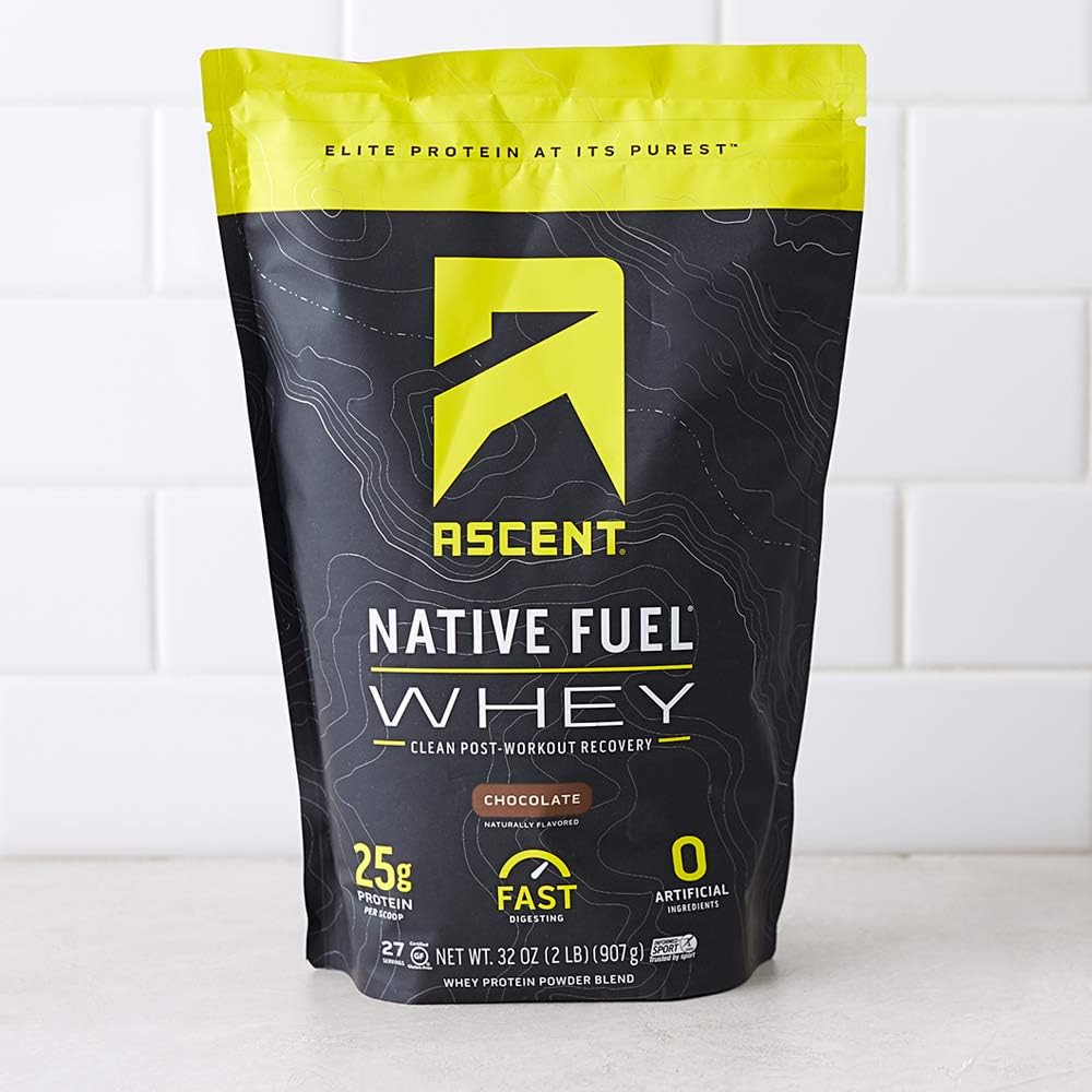 Chocolate Ascent Native Fuel Whey Protein Powder - 15 Convenient Single Serving Packets - Espot.com.au