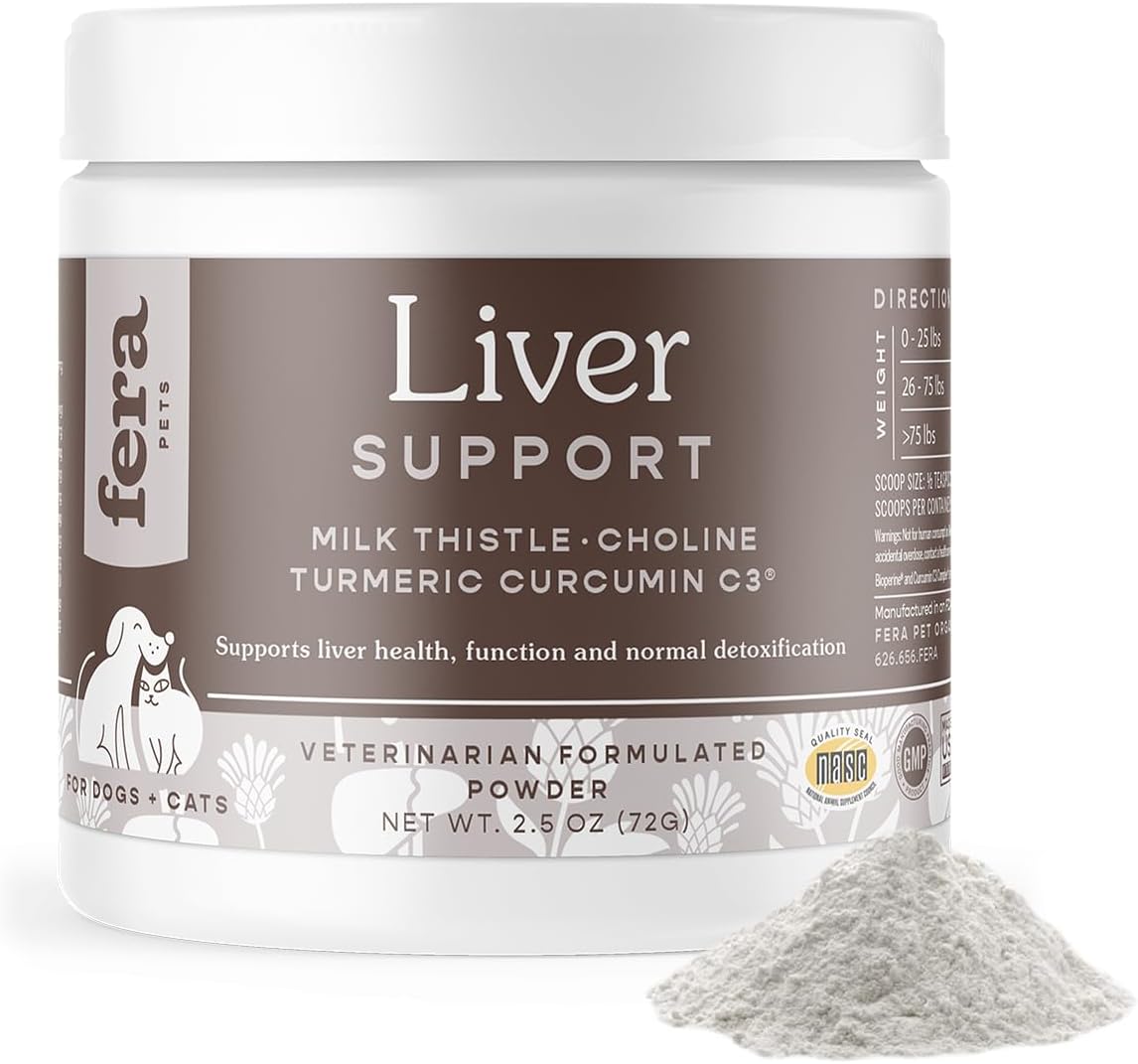 pet-liver-support-supplement-for-dogs-cats---vet-formulated-liver-detox-support---milk-thistle-zinc-choline-more---60-scoops-1