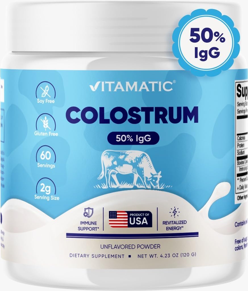 high-igg-bovine-colostrum-powder-for-gut-health-hair-growth-beauty-immune-support---unflavored-supplement-with-60-servings---easy-to-mix-formula-for-muscle-recovery-1