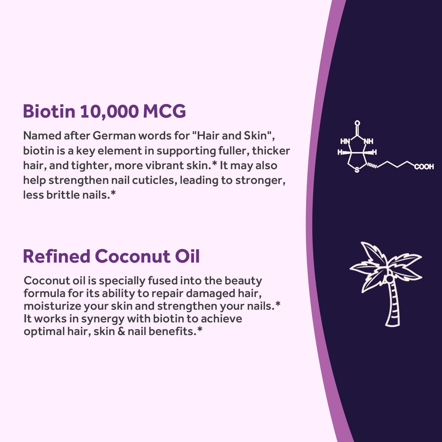 biotin-10000-mcg-for-hair-growth-skin-nails-energy-metabolism---vegetarian-softgels-with-coconut-oil---non-gmo---90-day-supply-4