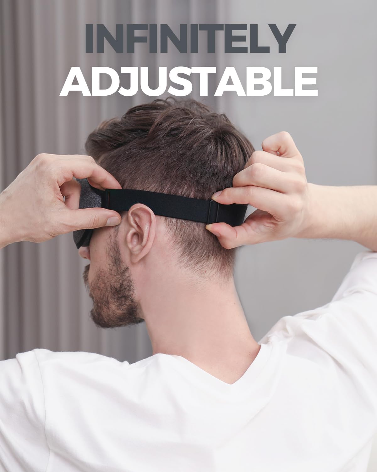Luxury Sleep Mask for Back and Side Sleeper - Completely Blocks Light for Men and Women - Zero Eye Pressure 3D Contoured Night Blindfold - Breathable and Soft Eye Shade Cover - Espot.com.au