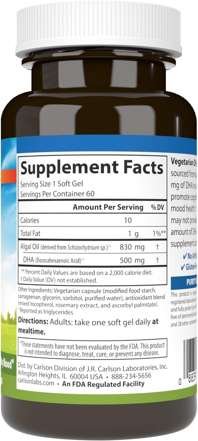 carlson-vegetarian-dha-500mg-softgels---algae-sourced-plant-based-brain-and-mood-support---60-count-2