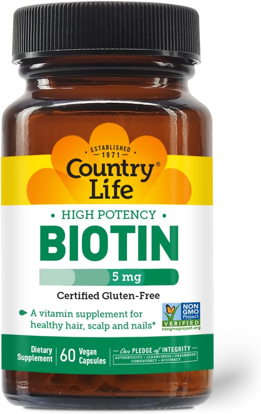 country-life-biotin-high-potency-supplement---5mg---60-vegan-capsules-for-hair-skin-and-nail-health---non-gmo-and-gluten-free-1