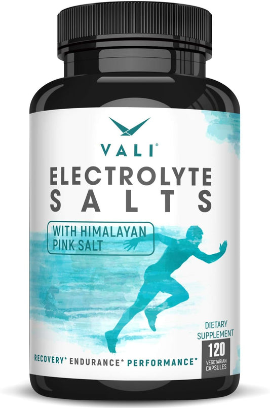 Electrolyte Salts Rapid Rehydration Pills - 120 Veggie Capsules for Hydration & Recovery, Keto Salt Mineral Supplement - Espot.com.au