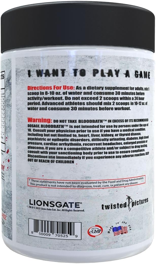 insane-labz-saw-bloodbath-non-stim-pump-pre-workout-powder---watermelon-flavor-40-servings-nitrosigine-oxygold-agmatine-sulfate-l-citrulline-betainne-anhydrous-3