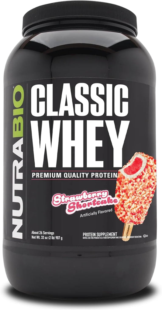 nutrabio-classic-whey-protein-powder-supplement---strawberry-shortcake-flavor---2-pounds---25g-protein-per-serving---no-fillers-or-artificial-colors-1