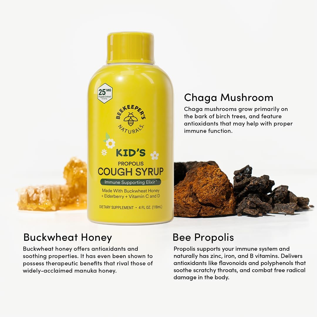 kids-beekeepers-naturals-propolis-honey-cough-syrup-with-elderberry-vitamin-c-vitamin-d-and-raw-honey---immune-boost---throat-soothing---4-oz-5