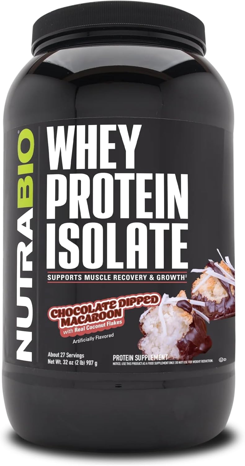 chocolate-dipped-macaroon-whey-protein-isolate-powder---25g-protein-per-scoop---complete-amino-acid-profile---soy-gluten-free---non-gmo---zero-fillers---2-lbs-1