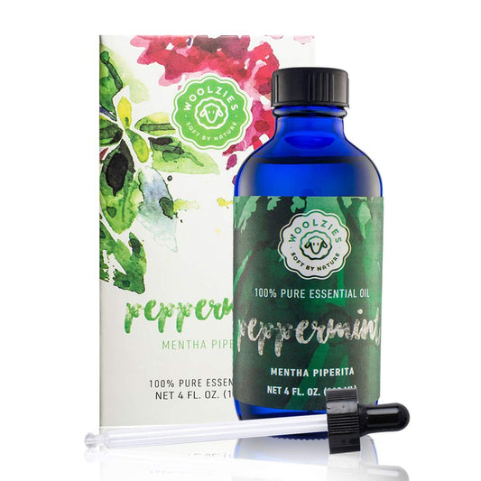 Organic Peppermint Essential Oil - 4 fl oz Pure Therapeutic Grade Aromatherapy Oil for Diffusers, Humidifiers, Hair Growth, Skin, Headaches & Muscle Pain - Espot.com.au