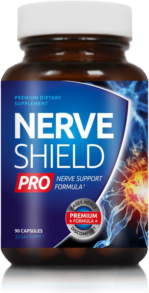 Advanced Nerve Shield Pro with Alpha Lipoic Acid & Lion's Mane - 10 Essential Ingredients for Long-Term Nerve Health - 1 Pack - Espot.com.au