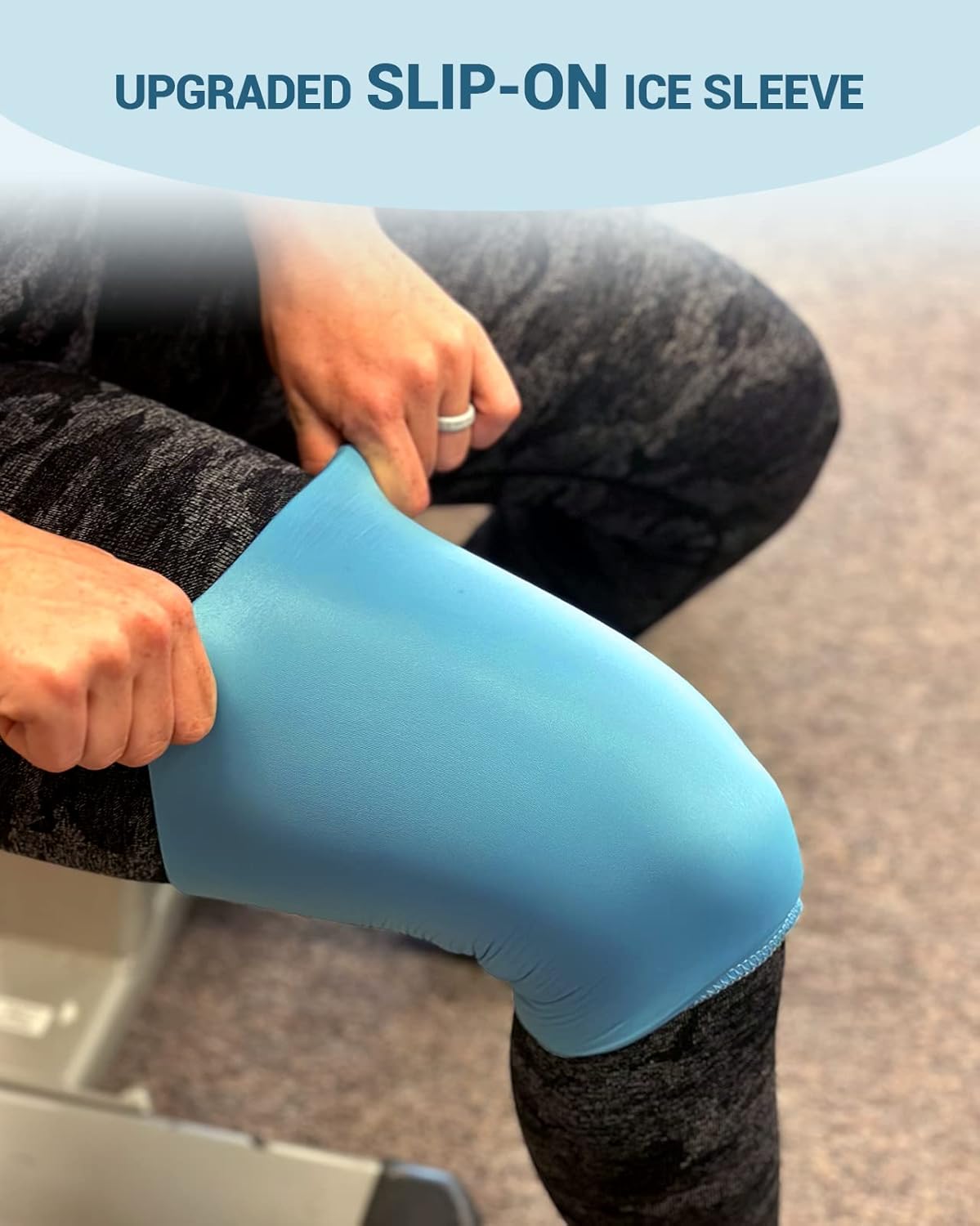 Reusable Knee Ice Pack Wrap for Meniscus Tear, Pain Relief, Arthritis - Cold Compression Sleeve for Knee Support, FSA HSA Eligible - Ideal After Surgery Gift for Men, Women - Comfytemp Technology - Espot.com.au