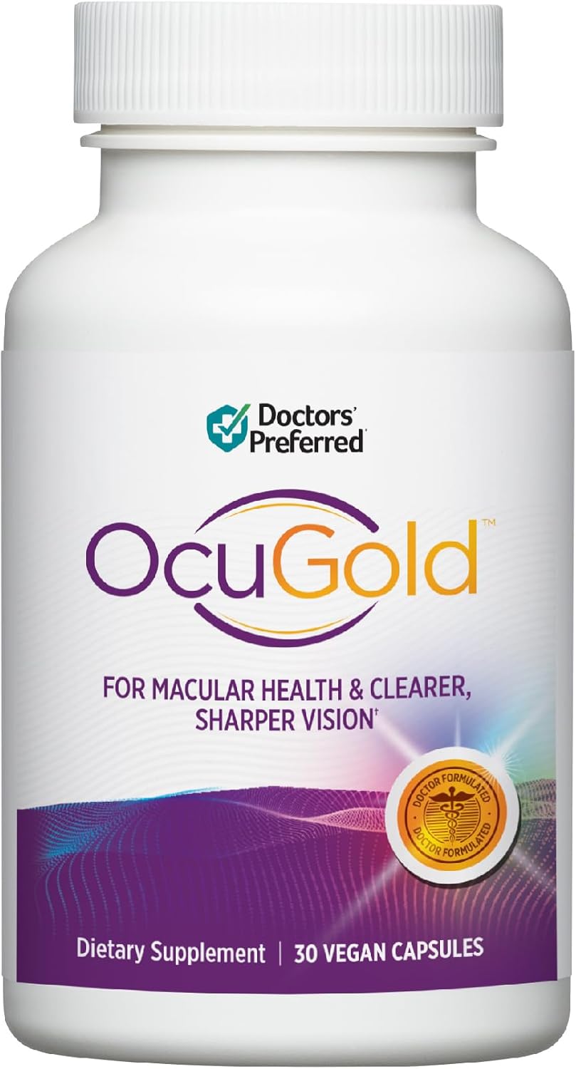 Clinical-Grade OcuGold Supplement for Macula & Retina Health - 30 Vegan Capsules - with Lutein and Zeaxanthin for Eye Strain and Visual Performance - Espot.com.au