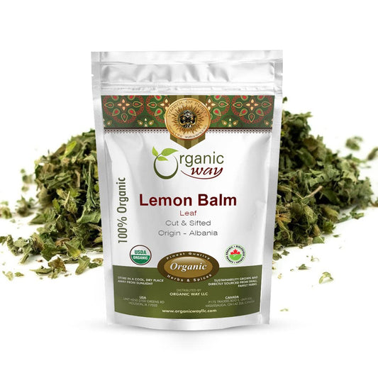 organic-lemon-balm-leaf-cut-sifted-herbal-tea---usda-certified-vegan-non-gmo-kosher-gluten-free-origin-albania---14lbs-4oz-1