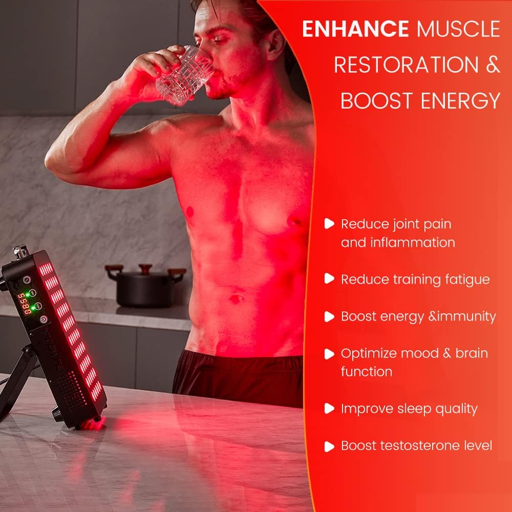 dual-chip-red-light-therapy-device-for-body-face---clinical-grade-led-with-near-infrared-light-660nm-850nm-high-power-panel---improve-sleep-skin-health---105w-black-60-5