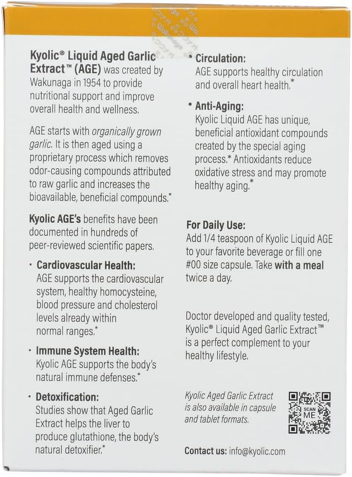 kyolic-liquid-plain-4-oz---2-pack-of-2-oz-bottles---odorless-aged-garlic-extract-supplement---cardiovascular-health-support-3