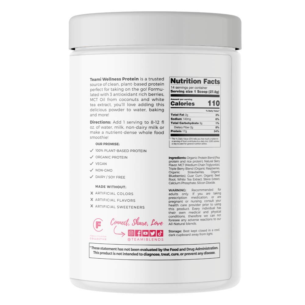 organic-triple-berry-vegan-protein-powder---plant-based-pea-protein-with-low-net-carbs-non-gmo-dairy-free-soy-free---no-sugar-added-14-servings-136-oz-2