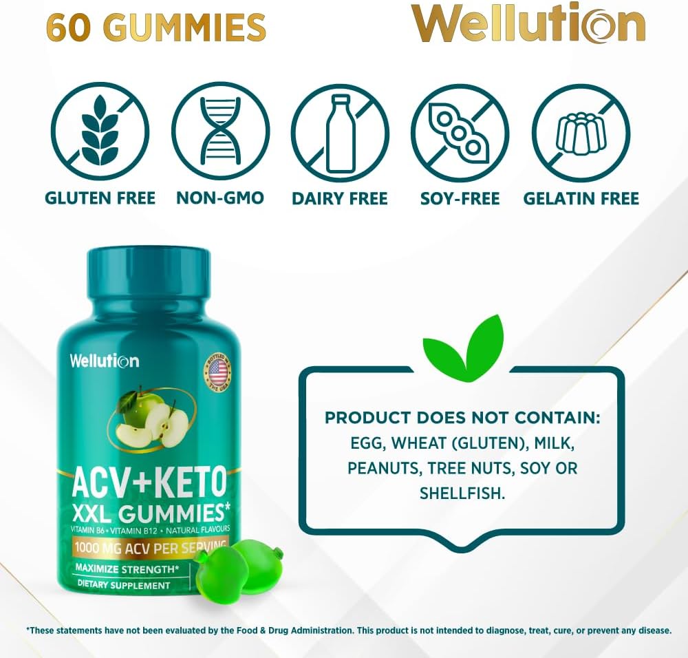 apple-flavored-wellution-xxl-keto-acv-gummies---1000mg-60-count-sugar-free-digestion-detox-aid-metabolism-boost-weight-loss-support-for-men-women-4