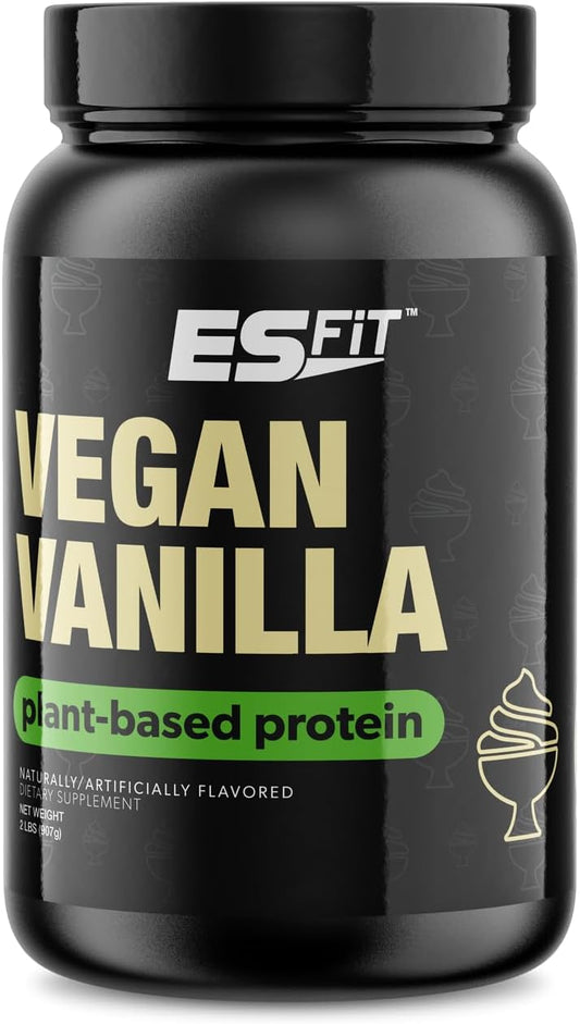 smooth-vanilla-es-fit-plant-based-protein-powder---2lbs---20g-protein-for-post-workout-muscle-recovery---tested-certified-1