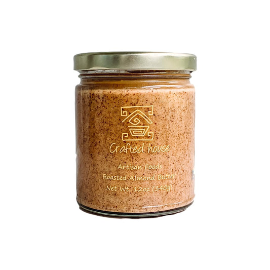 crafted-house-organic-chunky-almond-butter---12-oz-340g---non-gmo-gluten-free-keto-paleo-vegan---made-with-pure-cane-sugar---natural-almond-butter-1