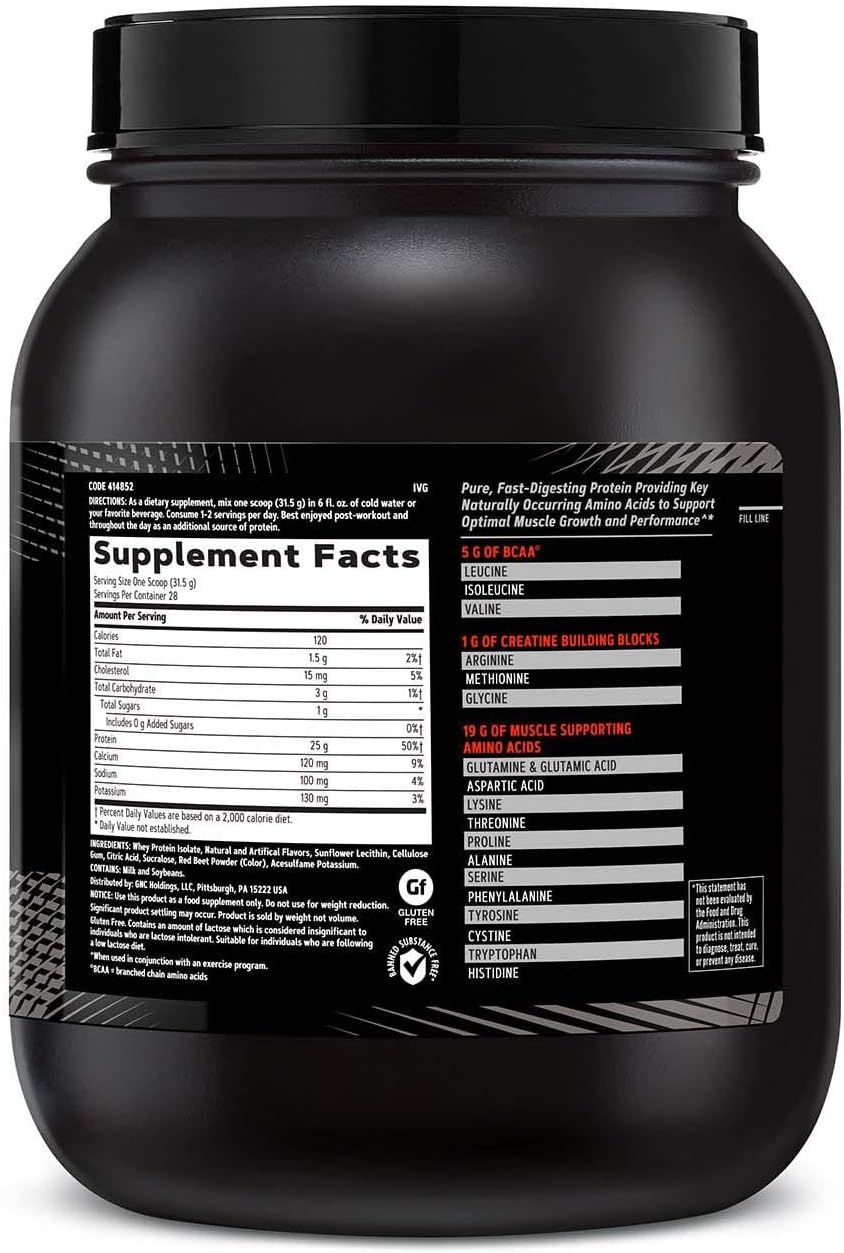 gnc-amp-pure-isolate-protein-powder---strawberry-flavor-25g-whey-protein-isolate-5g-bcaa-boosts-athletic-strength-performance-muscle-growth-28-servings-2