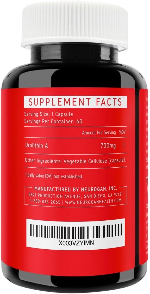 High-Potency Urolithin A Supplement Capsules for Energy, Focus & Muscle Recovery - Made in USA - 700mg, 60 Capsules - Take Daily for Healthy Aging & Cellular Regeneration - Espot.com.au