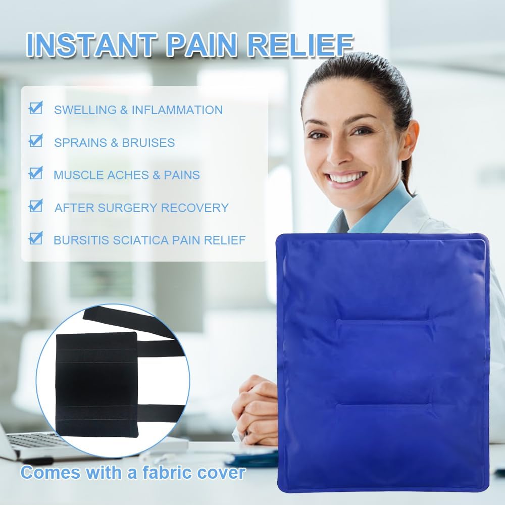 flexible-gel-ice-pack-for-injuries---reusable-hot-cold-therapy-wrap-for-shoulder-hip-knee-back-leg---11-x-14-2