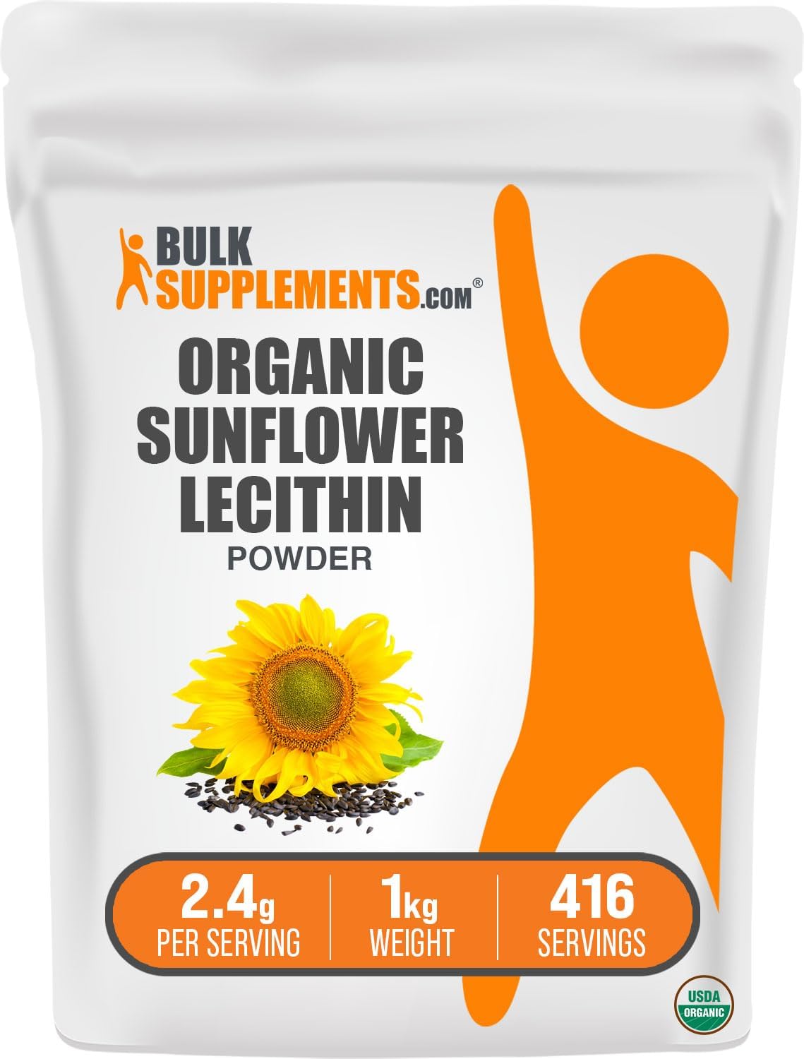 organic-sunflower-lecithin-powder---vegan-gluten-free-supplement-2400mg-per-serving-1kg---bulk-size-1