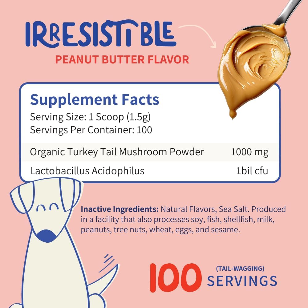 natural-probiotic-supplement-for-dogs---turkey-tail-mushroom-powder-for-dog-digestive-health-immune-support---100-servings-458-oz-5