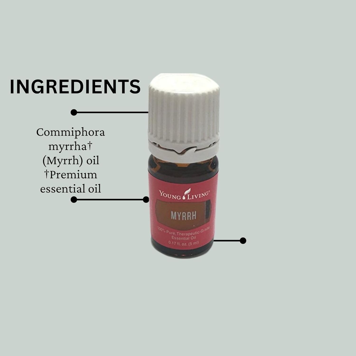 Young Living Myrrh Essential Oil - 5ml - Natural Skincare & Beauty Solution - Hydrates Skin - Ideal for Meditation & Yoga - Vegan & Gluten-Free - Perfect for Aromatherapy Diffusers - Espot.com.au